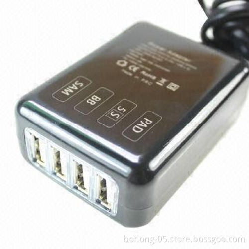 Multi-charger (4 USB Charger), MOQ: 500pcs